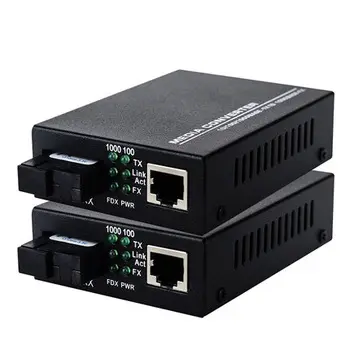 Factory Price 1000M SM SX 20KM sfp bidi Media Converter Fiber Optic Media Converter