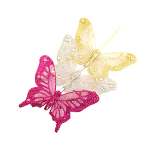 Organza colorato <span class=keywords><strong>farfalle</strong></span> per centrotavola di nozze - Product Image 5