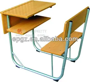 reciclado mobiliario escolar de la escuela única adjunta de escritorio silla