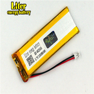 Socket 2.0 2 line 3.7 V 402565 1000 mAh wholesale rechargeable polymer lithium battery for cell phone, digital Phone - Product Image 3