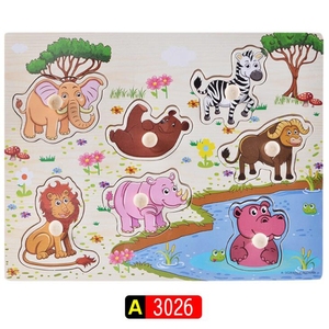 Puzzle montessori 3d pour enfants, chiffres/<span class=keywords><strong>fruits</strong></span>, à main, en <span class=keywords><strong>bois</strong></span>, bonne qualité - Product Image 6