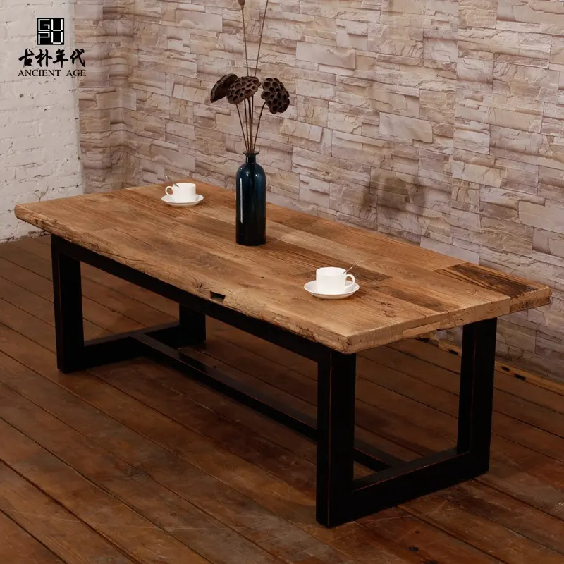 Wooden refectory木製テーブルChinese再生アンティークAncient Ageコーヒーティーテーブル便利な木製コーヒーテーブル