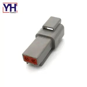 Grey Dt04-2P Deutsch 2 P conector macho con W2P Wedgelock ideal en sistema de iluminación
