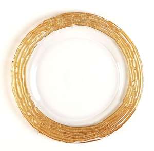 خمر الجملة يتوهم الذهب زجاج مزخرف لوحة الشاحن - Product Image 1