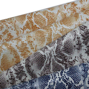 Nhà Sản Xuất Mexico In Bề Mặt <span class=keywords><strong>Python</strong></span> In Synthet Giả Da Rắn Tổng Hợp Pu In Faux Handmade Da Vải - Product Image 2