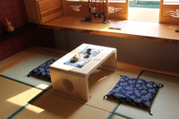 Petite table de côté en bois solide/bois massif petite table à thé/petite table fenêtre