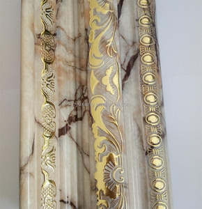 Moulage de <span class=keywords><strong>corniche</strong></span> en <span class=keywords><strong>polystyrène</strong></span> <span class=keywords><strong>extrudé</strong></span> de couleur marbre, nouveau design, fabriqué en Chine - Product Image 2