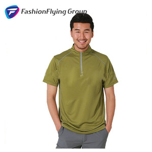 Color sólido al aire libre del poliester de los hombres Casual Sport <span class=keywords><strong>Dry</strong></span> Fit camiseta - Product Image 2