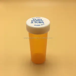 8DR Botol Pil Tekan & Putar Medis Rx, Botol Pil Tekan Ke Bawah - Product Image 1