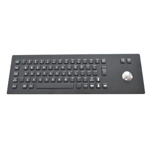 Tiêu chuẩn đen IP65 67 phím Bàn phím kim loại màu đen với Trackball - Product Image 3