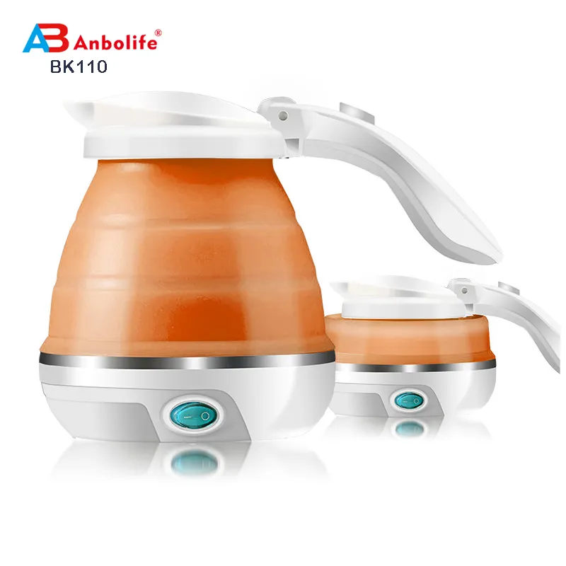 Anbo best-selling wholesale price electric kettle foldable silicone material electric water kettle tea pot
