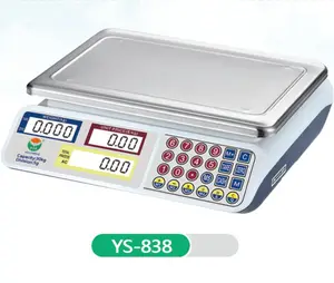 电子计价秤模型YS-838，优质白色ABS外壳.LED红光显示，S.S厚板