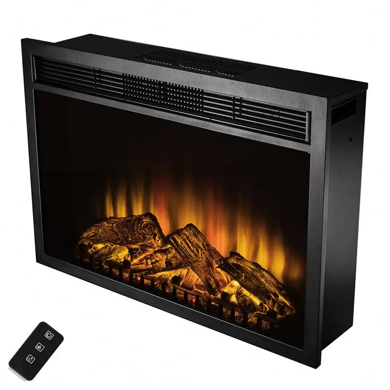 18 "3D赤外線インサート電気暖炉アンティーク鋳鉄暖炉ヒーター