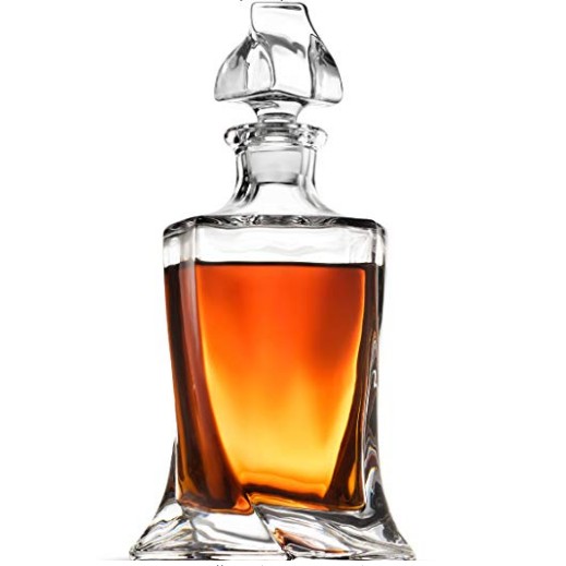 Glass Decanter For Alcohol Bourbon Wine Crystal Whiskey Decanter Glass Bottle
