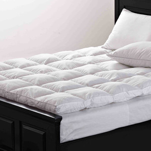 Protector <span class=keywords><strong>de</strong></span> colchón <span class=keywords><strong>de</strong></span> tamaño king para hotel, cubierta <span class=keywords><strong>de</strong></span> colchón acolchada con cremallera, impermeable, color blanco, tamaño queen - Product Image 2