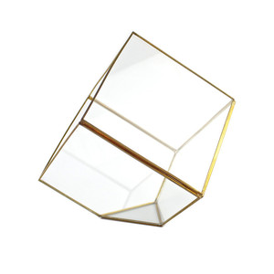 Großhandel unregelmäßige Glas gold geometrische <span class=keywords><strong>Terrarium</strong></span> für tabletop sukkulente pflanzer - Product Image 3
