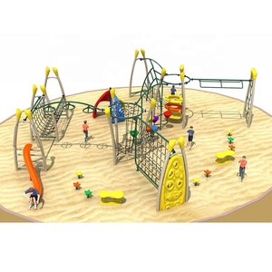 2020 neue Stil Im Freien Spielplatz Klettern Netze Kinder Kunststoff Kletterer Und Rutsche Affe Bar - Product Image 6