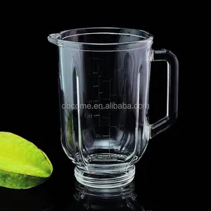 GA-BL-A281圆形1.5L钠钙玻璃搅拌器罐OEM更换玻璃杯用于榨汁机OEM玻璃