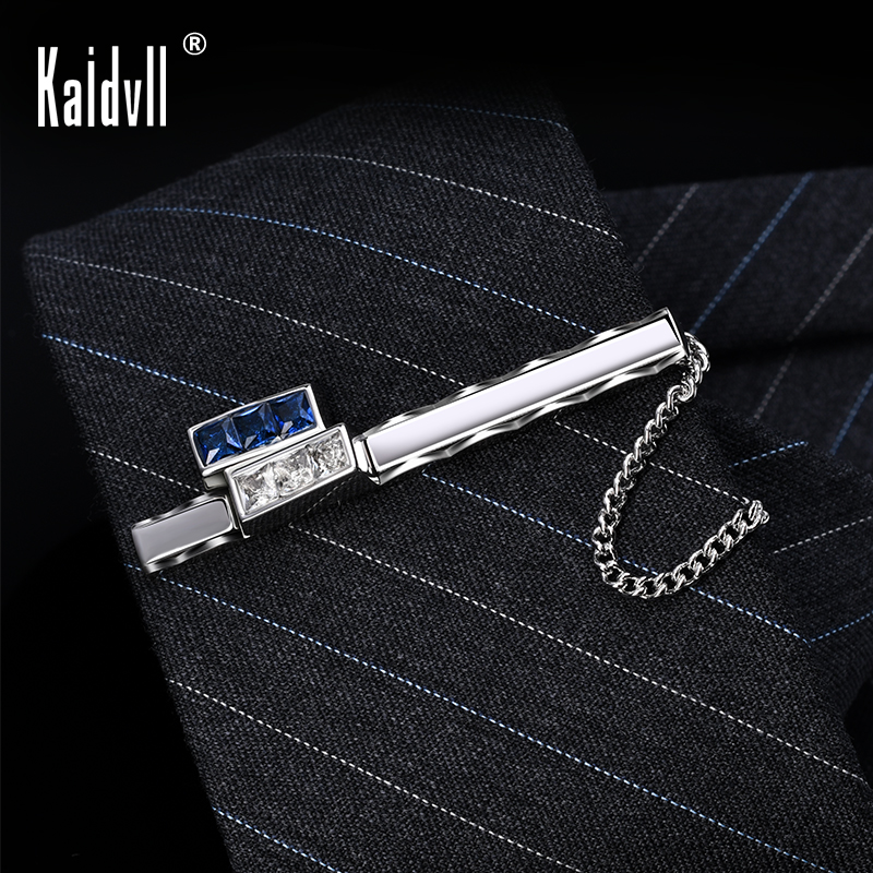 Mannen Gift Box Tie Sluiting Klemmen Zilveren Stropdas Bar Pin Custom Logo Tie Clip