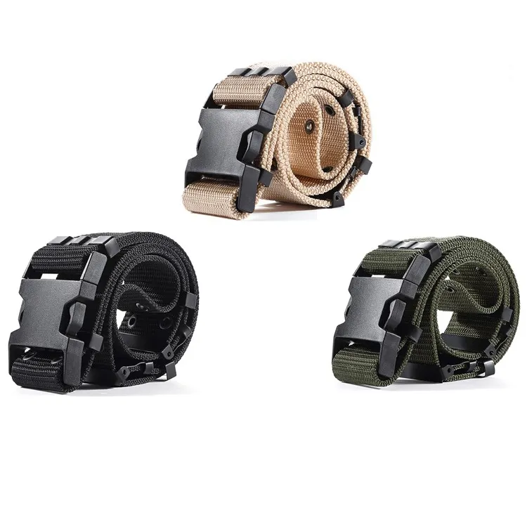 Tactical gear belt combat nylon canvas men's outdoor belt