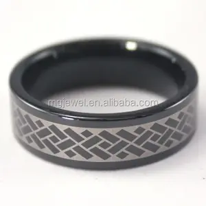 High quality tungsten ring,black tungsten ring in rings
