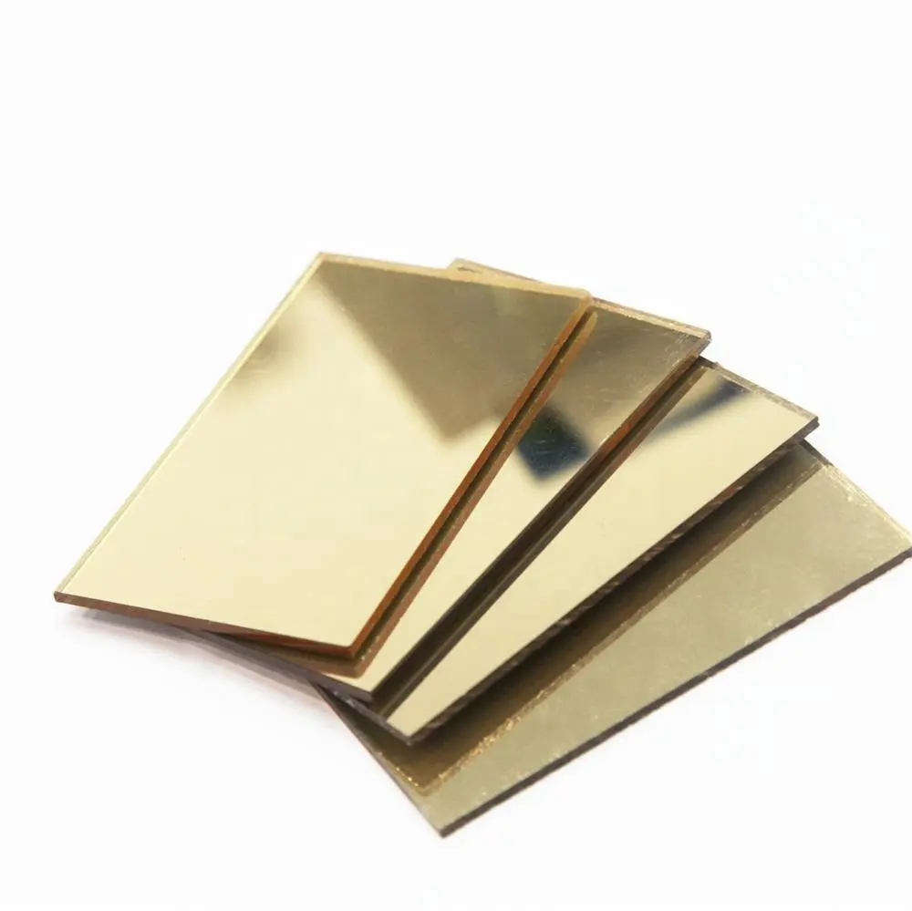 Xintao Acrylic Gold Mirror Panels 1mm 2mm 3mm Free Acrylic Sheet 1220*2440mm, 1220*1830mm or Customized Extruded 1.20g/cm3