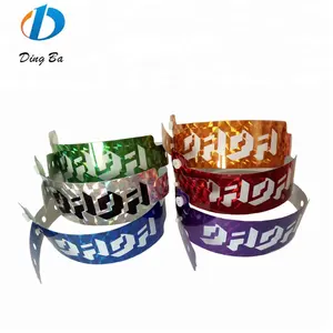 2023 New Items Gifts Holographic Id Bracelet Exhibition And Concert Activities Admission Glitter Wristbands