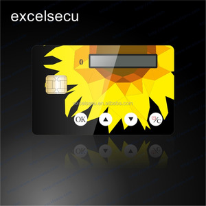 Recién llegado de seguridad innovador dispositivo electrónico finace pantalla de <span class=keywords><strong>la</strong></span> tarjeta inteligente con botón de potencia - Product Image 1