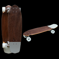 Papan seluncur Pro Cruiser Mini Kanada, papan seluncur, Skateboard kayu Cruiser hitam dan Maple Kanada, papan Skate AQ2106