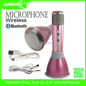 Nuevos producto 2016 Portátil Usb micrófono de <span class=keywords><strong>karaoke</strong></span> Micrófono para <span class=keywords><strong>cantar</strong></span> estudio etapa Inalámbrico bluetooth para smartphone - Product Image 1