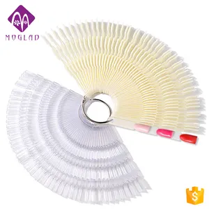 Factory Koop 150 Tips Fan Vorm Metalen Ring Nagellak Kleurenkaart Voor Nail Gel Polish Display