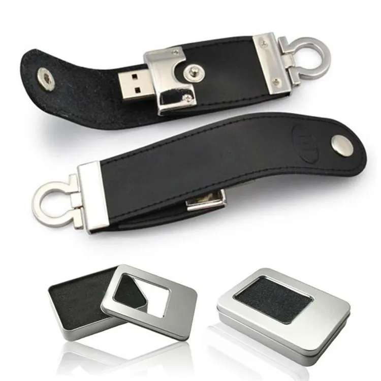 Custom USB Stick 4GB 8gb 16gb 32gb 64gb Leather USB 2.0 Memory Stick usb Flash Drive leather