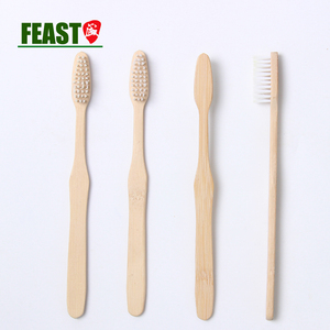 <span class=keywords><strong>100</strong></span> ecológico Biodegradable cepillo de dientes de bambú Natural orgánica con cerdas - Product Image 2