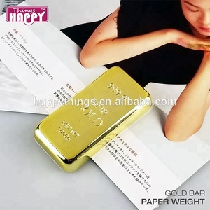 Barra dorada de papel de plástico con forma de lingote, recuerdo barato, brillante - Product Image 2