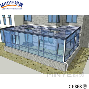 Shanghai usine en aluminium de conception chaude solariums/jardin d'hiver/verre maison/serre - Product Image 2