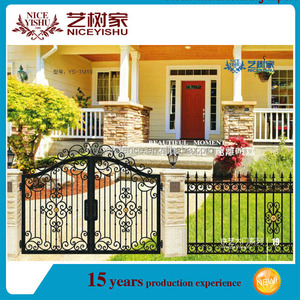 <span class=keywords><strong>Patio</strong></span> <span class=keywords><strong>trasero</strong></span> <span class=keywords><strong>puerta</strong></span> de hierro forjado <span class=keywords><strong>puerta</strong></span> de hierro diseños, colores tubo de metal diseños de puertas - Product Image 6