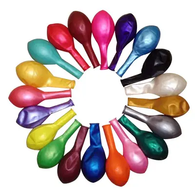 Fabrik herstellung runde förmigen 5/10/12 zoll perle metallischen latex ballons für geburtstag party dekorationen
