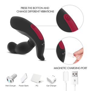 Mainan seks pria vibrator steker anal pijat prostat pengendali jarak jauh dapat diisi ulang - Product Image 2