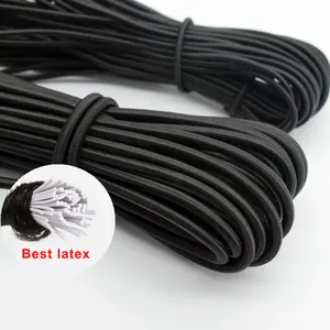 Cordon élastique en polyester pour corde à oreilles, 5mm, 2mm, haute résistance