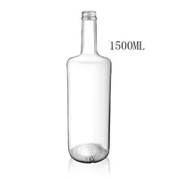 Botella Vidrio Con Tapa 1 Litro Kit X5 Unidades
