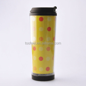 Doble pared <span class=keywords><strong>de</strong></span> plástico tumbler <span class=keywords><strong>taza</strong></span> mug con <span class=keywords><strong>tapa</strong></span> <span class=keywords><strong>de</strong></span> plástico/botella <span class=keywords><strong>de</strong></span> té - Product Image 2