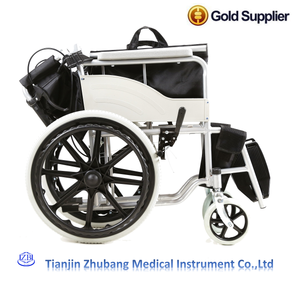 Fauteuil roulant manuel pliable tout-Terrain, accessoire de voyage léger, en acier, pour personnes âgées - Product Image 5