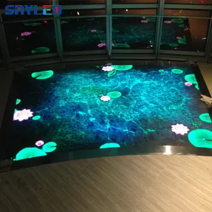 Night Club P3.91 Led Video Wall Panel Indoor Rental Portable Stage Interactive Dance Floor Led Screen Display