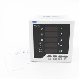 Misuratore Multifunzione Digitale Trifase 96*96 con RS485, Amperometro Digitale AC, Voltmetro, Wattmetro e Misuratore di Frequenza - Product Image 1