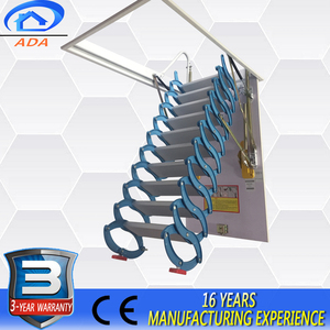 Extension Villa Invisible Folding Roof Ladder Aluminium Magnesium Alloy <strong>Drop</strong> <strong>Attic</strong> <strong>Stairs</strong> - Product Image 3