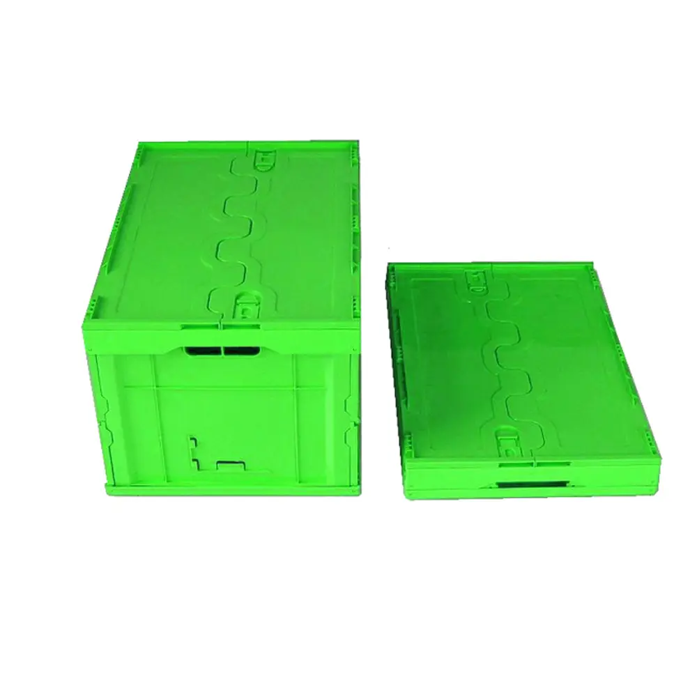 60L 회전율 쌓을수 있는 저장 이동하는 플라스틱 접을 수 있는 상자
