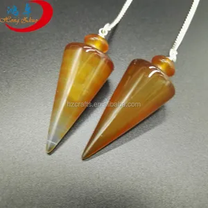 DIY obral besar batu permata giok batu akik merah kristal dowsing pendulum