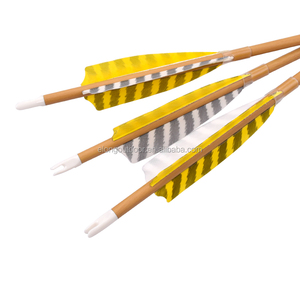30 "Bois Camo Carbone Flèches avec Plume De Dinde pour Jeunes Archers pour Tir En Plein Air et de Chasse - Product Image 6