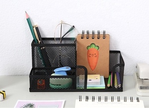 Metal Mesh Office Desk <span class=keywords><strong>Organizer</strong></span> con 3 Scomparti per le Penne, Memo, Clip. - Product Image 2