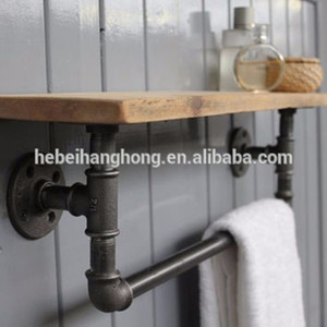 黑色复古可锻铁螺纹1/<span class=keywords><strong>2</strong></span> “<span class=keywords><strong>3</strong></span>/4” 镀锌地板法兰管件DIY家具 - Product Image 4